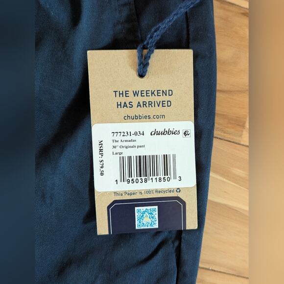 NWT Chubbies Original Twill Pants Size Large - Picture 6 of 11